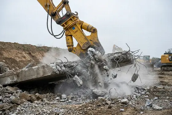Beton en betonvloeren breken