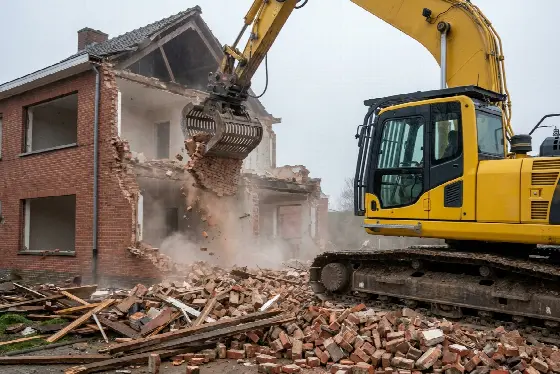 Volledige afbraak van een woning